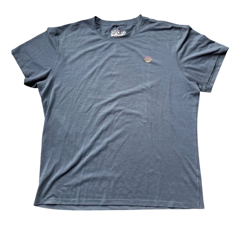 Weekend Sport T-Shirt Mens L Gray Excellent Short Sleeve Graphic Pique Tee